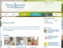 Tablet Screenshot of ch-centre-bretagne.fr
